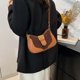 thumbnail image 3 of Pequeal crianza hombro Hobo Bolso elegante bolsos bolsillo All-Match Crossbody Mujeres costuras color sólido, 3 of 9
