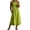 Green#Tiered Midi Dress with Pockets, variant on Gauze Dresses for Women Crew Neck Sleeveless Tiered Midi Dress with Pockets Summer Plus Size Loose Flowy Vacation Sun Dress Gray,M