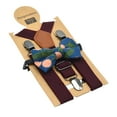 thumbnail image 2 of Conjunto de tirantes y pajarita para niños. Accesorios de ropa. Tirantes elásticos con 3 clips para fiestas de cumpleaños, grupos de uso Púrpura, 2 of 7