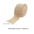 thumbnail image 5 of WRISTBIQUE Khaki Wired Burlap Ribbon - Versatile for DIY Crafts, Rustic Charm and Durability, 5 of 8