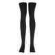 thumbnail image 1 of Calcetines largos para mujer por encima de la rodilla hasta el muslo, suaves y calentadores de piernas para mujer Negro, 1 of 9