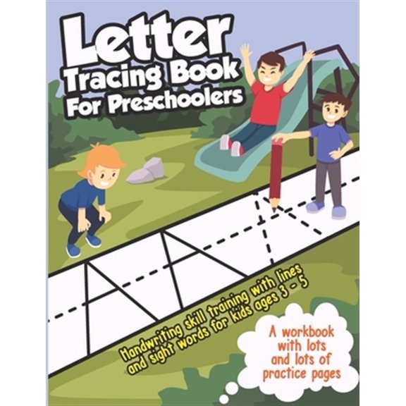 Pre-Owned Activity Books for Kids: Letter Tracing Book for Preschoolers: Handwriting Skills Training with Lines and Sight Words - Learning to Write the Alphabet, for Kids ages 3-5 (abc workbook with Lots and Lo
