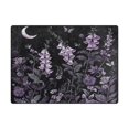 thumbnail image 5 of Yayeee Area Rugs for Living Room 5.2'x4' Non Slip Washable Bedroom Floor Carpet, Light Purple Flowers, 5 of 6