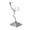 Silver, variant on Dserhfy Moon Faux Crystal Display Holder Heavy Duty Metal Faux Gems Natural Stone Show Stand Home Office Desktop Decoration