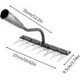 thumbnail image 7 of Gardenia Iron Weeding Rake, Iron Rake 2.0, 5/6/7/8 Teeth Carbon Steel Garden Weeder Rakes, Weeding Rakes for Dethatching, Gardening and Backyard Lawn Loosening Weed Tools (8 Tooth), 7 of 7