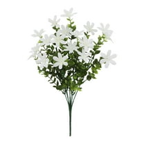 OutmaxHome Artificial Fake Flowers, Daisy Mums Fall Flowers Outdoor UV Resistant No Fade Greenery Shrubs Plants Indoor Outside Hanging Planter Home Wedding Office Garden Porch Decor