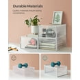 thumbnail image 3 of Shoe Boxes 18 Pack- Stackable Clear Plastic Shoe Storage Organizers for Closet - Fits up to US Size 11 Sneakers - Transparent/White, 9.1 x 13.1 x 5.6 Inches, 3 of 8