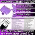 thumbnail image 3 of XIRQI Professional Hair Clipper Guards 10Pcs for Clippers 1/16" to 1" Barber Guards,Accessories for Most Clippers Set, 3 of 7