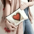 thumbnail image 4 of Pratyus Tote Bag Valentine Gift Pink Love Heart Dots Lines Cosmetic Bag for Women Friends Travel Essentials Ladies Accessories White, 4 of 6