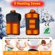 thumbnail image 2 of Chaqueta Térmica Hombre Mujer, Chaleco Térmico Eléctrico con 9 Zonas, 3 Temperaturas Ajustables Calefacción Chaqueta Térmica Ligera De Invierno Para Motocicleta Caza Senderismo Esquí (Sin Batería) esquí esquí Gafas de esquí, 2 of 5