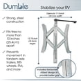 thumbnail image 4 of Dumble Metal Locking RV Tire Chock Trailer Wheel Lock RV Wheel Stabilizer 1-Pack, 4 of 7
