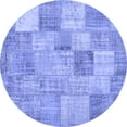 thumbnail image 1 of Ahgly Company Indoor Round Patchwork Blue Transitional Area Rugs, 6' Round, 1 of 4