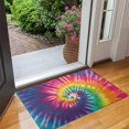 thumbnail image 2 of Colorful Tie Dye Pattern Door Rugs,Washable Non Slip Door Mats Indoor,Decorative Door Mats,Entry Mat Indoor for Entrance,Bedroom,Kitchen,Bathroom,17"x30", 2 of 6