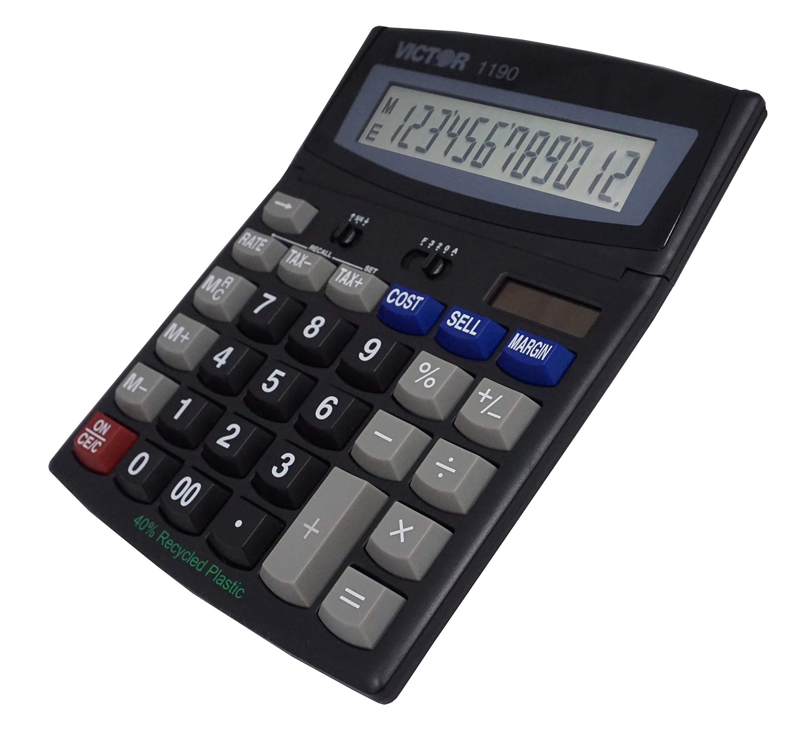 1PC Victor Victor 1190 Business Desktop Display Calculator VCT1190