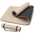 thumbnail image 2 of Yoga Mat Non Slip Anti-tear,extra thick-2/5 inch（10MM）High Resiliency Professional POE Yoga Mats for Women Men Kids,72"x24"inch,Workout, Yoga, Pilates and Floor Exercise, with Carrier Strap, 2 of 8
