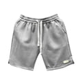 thumbnail image 2 of Antinious Men Solid Trendy Casual Fashion Sport Drawstring Loose Shorts, 2 of 5