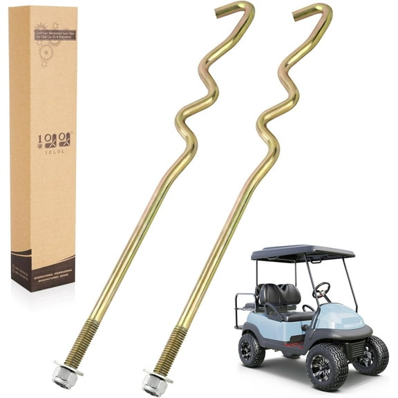 10L0L Golf Cart Battery Hold Down Rods Kit for Club Car Precedent 2008.5-up,103374801 103357701