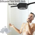 thumbnail image 3 of Cateissary Herramienta plegable para baño de hielo, portátil y práctica, para ducha, enfriador de ducha de hielo plegable Organizadores de utensilios de cocina azul, 3 of 5