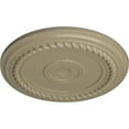 thumbnail image 3 of Ekena Millwork 19 5/8"OD x 1 1/2"P Alexandria Rope Ceiling Medallion (Fits Canopies up to 4 5/8"), Hand-Painted Gobi Desert, 3 of 6
