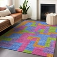 thumbnail image 3 of Dalyn Rugs Premium Machine Washable Mayfield AMF740 Purple 3' x 5' Rug, 3 of 7