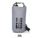 thumbnail image 5 of Naiovety Bolsas impermeables multifuncional para exteriores Equipo de gran capacidad Bolsa plegable para kayak Rafting Piscina Deportes de playa Deportes acuáticos Gris 20L Hombros Naiovety OD025898-59, 5 of 6