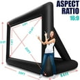 thumbnail image 4 of XHYHWYD 20FT Inflatable Portable Projector Movie Screen - Outdoor Front & Rear Projection with Blower, Tent Stakes, Storage Bag, White, 1 Count, 1 Pack, 4 of 8