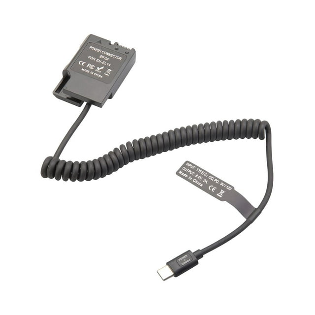 Power Adapter En-El14 Battery D3100 P7700 P7800 Camera Soledad Adaptador de corriente