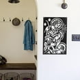 thumbnail image 1 of Decoración de Pared , Escultura de Hierro, Recorte Decorativo, Ilustraciones, Adornos Estéticos, Silueta Colgante para Fondo de Entrada 40cmx25cm Macarena Esculturas de pared, 1 of 8