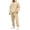 Beige-40914LL, variant on Fleece Men's Hoodie Tracksuit 2 Pieces Set Solid Color Hoodie with Cuffed Jogger Sweatpants Fall Winter Warm Mens Track Suits 2 Piece Set Beige L
