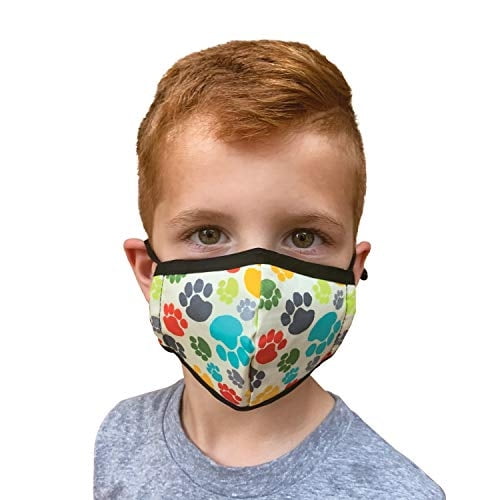 Little Chicks Mascarilla facial ajustable de 3 capas para niños, reutilizable, niño de 3 a Little Chicks Little Chicks