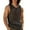 Black, variant on Men's Solid Color Mesh Hooded V Neck Hollow Thin Sleeveless Loose I Vest Top