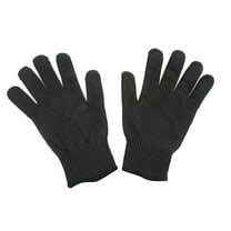 Soimiss Cut Resistant Gloves Black Breathable Comfortable Safety Gloves for Kitchen Use