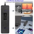 thumbnail image 3 of Multicontacto Regleta Extension Electrica con Protector Supresor de Picos de Voltaje, 1.8 M, Enchufe Plano, 6 Salidas y 4 USB (2 USB-C), Sleek Socket para Hogar y Oficina, 3 of 6