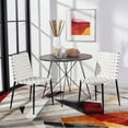 thumbnail image 2 of SAFAVIEH Rayne Woven Dining Chair, White/Black, Set of 2 (15.8 in. W x 19.8 in. D x 33.5 in. H), 2 of 7