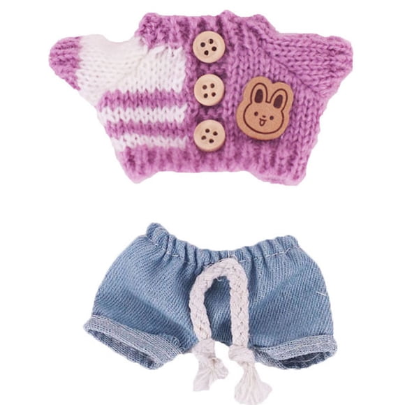 Bewildely Ropa para muñecas de poliéster , producción artesanal, tapicería, tela para disfraces, suéteres hechos a mano Muñecas y casas de muñecas XM2108