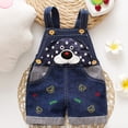 thumbnail image 5 of Abomasnow Boy Girl Jean Overalls Toddler 3D Graphic Denim Jumpsuit 9 Month-3 Years, 5 of 6