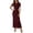 Wine, variant on Jane Wardrobe Women's Floral Print Mesh Midi Dress, Short Sleeve Ruched Waist Slim Fit Elegant Summer Casual Dress for Daily & Semi-Formal Wear, 1pc, S(4-6)/M(8-10)/L(12-14)/XL(16-18)/XXL(20-22)