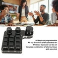 thumbnail image 3 of One Handed Keypad, Universal 9 Key Mini Keypad With 3 Knob RGB Light For PC, 3 of 8