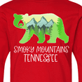 thumbnail image 4 of Inktastic Smoky Mountains, Tennessee Mountains and Bear Shape Long Sleeve Youth T-Shirt, 4 of 5