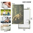 thumbnail image 3 of Wobogo Brown Bear Owl Resting Together Face Towel Soft Breathable Cotton Towel Set for Bathroom Kitchen Hotel Spa Gift Decor, 3 of 7