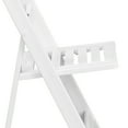 thumbnail image 4 of Flash Furniture 4 Pack HERCULES Series 800 lb. Capacity White Resin Folding Chair with Slatted Seat, 4 of 7