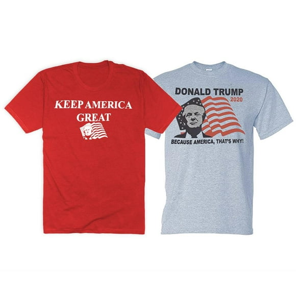 President Donald Trump T-Shirt 2 Tshirt Value Bundle Pack Keep America Great 2020 Two Shirt Bundle
