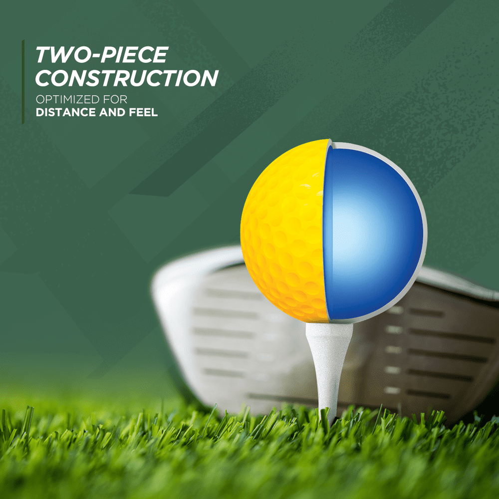 Truscope Long Distance Golf Balls, Soft Core, Less Spin & Higher Speed, New 48-Pack, Multi-Colored