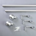 thumbnail image 3 of SAYFUT 42''-126'' long Adjustable Metal Curtain Rod Set Round Finials Decorations, 3 of 6