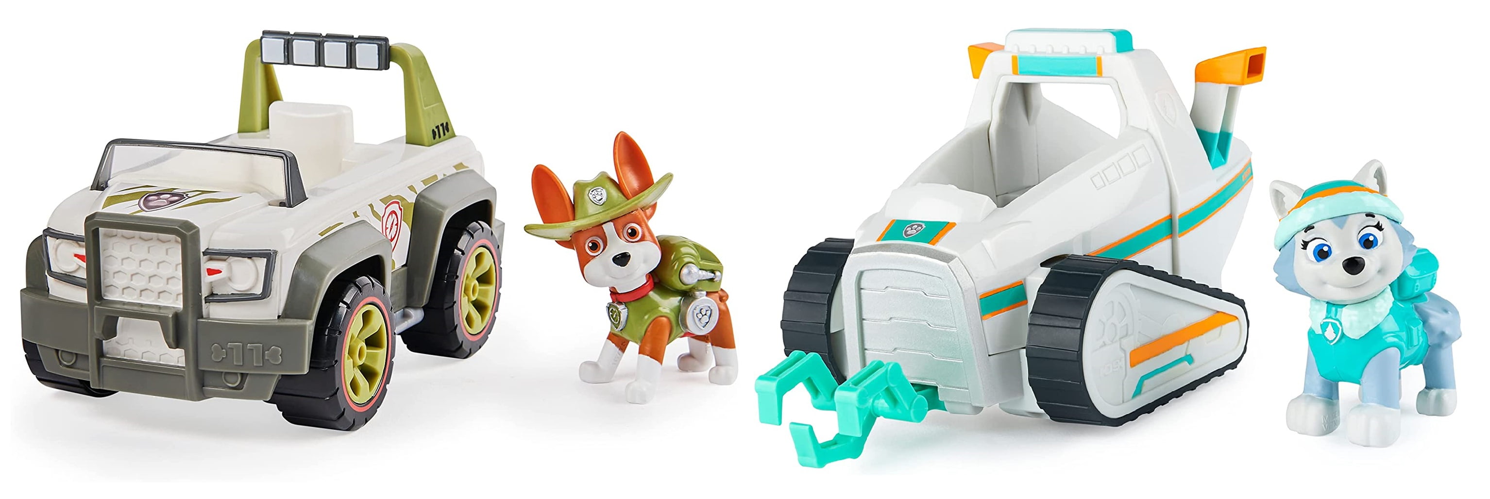 Paw Patrol Everest's Snow Plow & Paw Patrol, Jungle Rescue, Tracker’s
