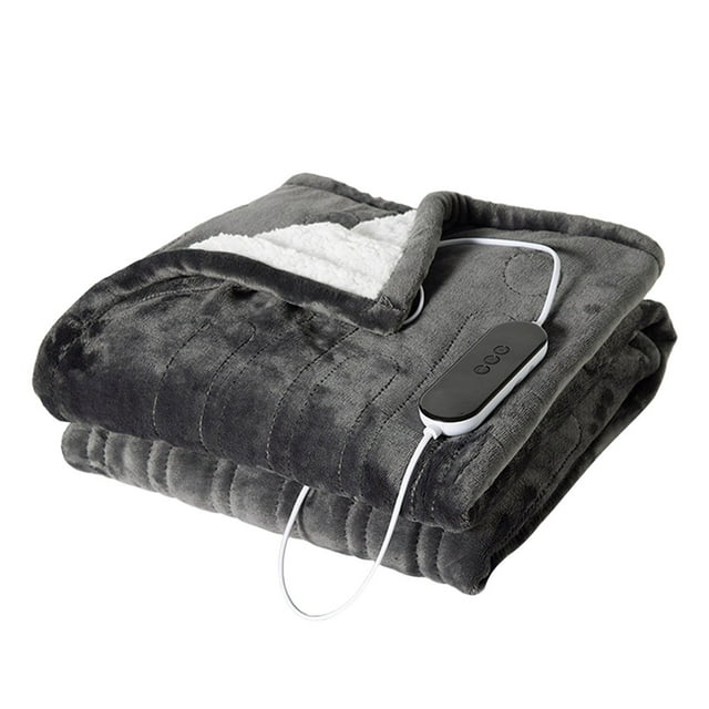 Heated Blanket Cotton Material Adjustable Temperature Intelligent Control Machine Washable Multifunctional for Home Bedroom Living Room Relaxation