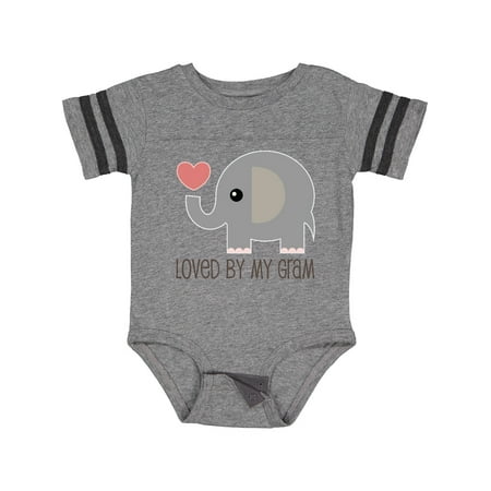 

Inktastic Loved by My Gram Grandchild Gift Baby Boy or Baby Girl Bodysuit