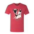 thumbnail image 2 of If It's Not a Pug It's Just a Dog Gift | Mens Dog Lover Premium Tri Blend T-Shirt, Vintage Red, 2XL, 2 of 3