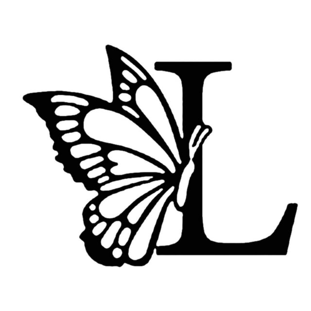 WMQPNNS New Trending Metal Butterfly Sign Butterfly Letter Sign Letter Monogram Sign Metal Monogram Letter Sign Room Decoration Butterfly Sign Gift Todays Deals Clearance Sale