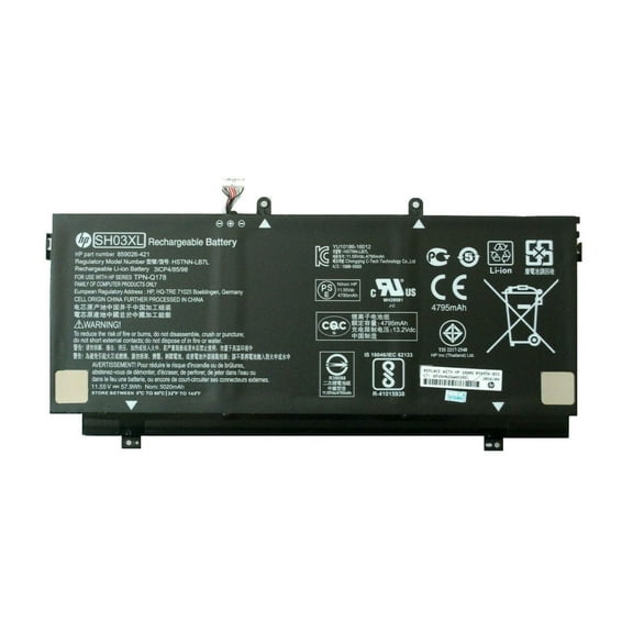 New Genuine HP Spectre 13-W023DX 11.55V 4795MAH Battery SH03XL 824561-001